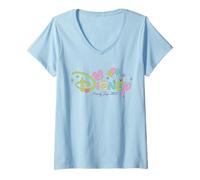 Womens Disney Family Trip Celebration Logo Birthday Vacation 2025 V-Neck T-Shirt
