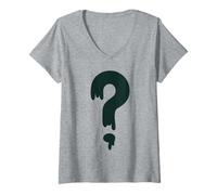 Womens Disney Gravity Falls Soos Mystery Shack Question Mark Logo V-Neck T-Shirt