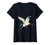 Women's Disney Hercules Pegasus Big Pose Costume Matching V-Neck T-Shirt