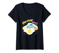 Women's Disney Lilo & Stitch Have A Egg-Cellent Dreams Chest Logo V-Neck T-Shirt