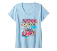 Women's Disney Lilo & Stitch Ohana Racing Aloha 500 Reigning Champ V-Neck T-Shirt