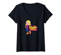 Womens Disney Lizzie McGuire Animated Lizzie Pose V-Neck T-Shirt