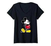 Women's Disney Mickey Mouse Classic Pose V-Neck T-Shirt