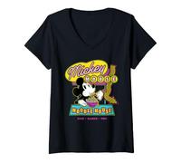 Women's Disney Mickey Mouse Noodle House National Noodle Day V-Neck T-Shirt