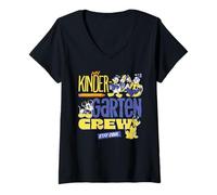 Women's Disney My Kindergarten Crew Stay Cool First Day of School V-Neck T-Shirt