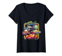 Womens Disney PIXAR Cars Radiator Springs Classic V-Neck T-Shirt