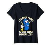 Womens Disney Pixar Finding Dory Memory Loss V-Neck T-Shirt