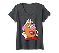 Women's Disney Pixar Toy Story Mrs. Potato Head Big Portrait V-Neck T-Shirt
