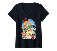 Womens Disney & Pixar's Toy Story 30th Anniversary Official Poster V-Neck T-Shirt