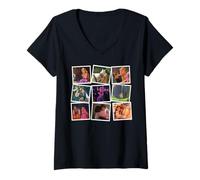 Womens Disney Princess Rapunzel Tangled Famous Movie Frames V-Neck T-Shirt