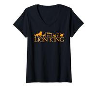 Womens Disney The Lion King Official Movie Logo V-Neck T-Shirt