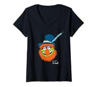 Women's Disney The Muppets Dr. Teeth Electric Mayhem Band Big Face V-Neck T-Shirt