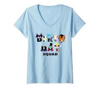 Womens Disney Villains "Birthday Squad" Big Character Letters V-Neck T-Shirt