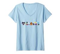 Womens Disney Villains Classic Character Letters V-Neck T-Shirt