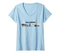 Womens Disney Villains "Villainous Vacation" Disney Trip Matching V-Neck T-Shirt
