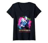 Womens Disney ZOMBIES 4: Dawn of the Vampires Movie Zed & Addison V-Neck T-Shirt