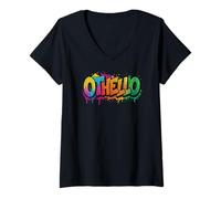 Womens Distressed Othello Moor Shakespeare Tragedy Play Title Meme V-Neck T-Shirt