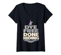 Women's Ditch The Dye Gray Hair Transition Going Gray Gift V-Neck T-Shirt