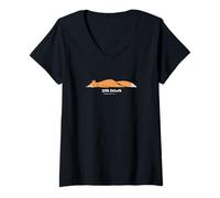 Women's Diva Down Cute Fox Party Animal Womens V-Neck T-Shirt