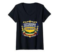 Womens Diventa anche tu Cittadino Onorario di Codroipo Anagramma V-Neck T-Shirt