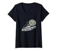 Women's Dividend Growth Machine Passive Income Snowball V-Neck T-Shirt