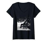 Women's Divine Comedy Singer Neil Hannon By Michael Robert Williams V-Neck T-Shirt