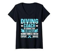 Women's Diving Coach V-Neck T-Shirt