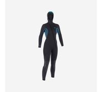Women's Diving Wetsuit With Hood 7.5 mm Neoprene - Scd 500 Black And Blue