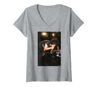 Women's DJ Richard D James AKA Aphex Twin Portrait by Andy Willsher V-Neck T-Shirt