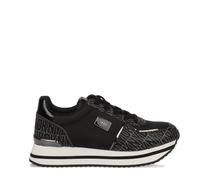 Women's DKNY Davie Lace Up Wedge Trainers in Black