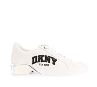 Women's DKNY Maben Varsity Lace Up Trainers in White