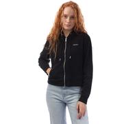 Women's DKNY Mini Stud Logo Full Zip Hoody in Black
