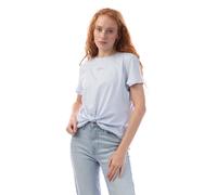 Women's DKNY Mini Stud Logo Sports T-Shirt in Grey