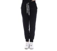 Women's DKNY Two Tone Drawcord Cuffed Jog Pants in Black