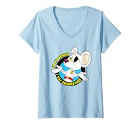 Women's DM in My Defense I was Unsupervised Retro V-Neck T-Shirt