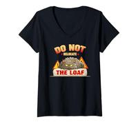 Womens Do not relocate the loaf V-Neck T-Shirt