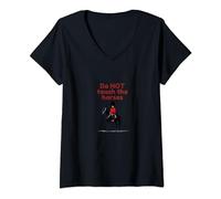 Womens Do NOT Touch The Horses - London’s Horse Guard Parade V-Neck T-Shirt