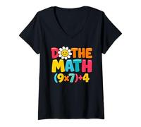 Women's Do The Math 67 Six Seven Meme Student Teacher Funny 67 V-Neck T-Shirt