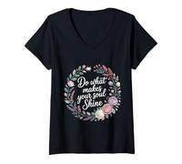 Women's Do What Makes Your Soul Shine Light Inspiration - V-Neck T-Shirt
