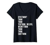 Womens Do You Know The Muffin Man DYKTMM Classic Wordplay Inspired V-Neck T-Shirt