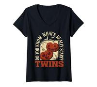 Women's Do You Know What's Really Scary? Funny Halloween Pregnancy V-Neck T-Shirt