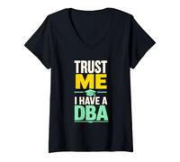Women's Doctorate Business Administration Graduate V-Neck T-Shirt