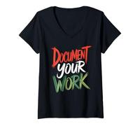 Women's Document Your Work HR Compliance Workplace Practice - V-Neck T-Shirt
