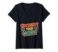 Women's Document Your Work HR Compliance Workplace Practice - V-Neck T-Shirt