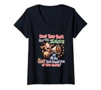 Womens Does Your Butt Ever Get Jealous Humor V-Neck T-Shirt