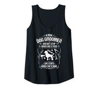 Womens Dog Grooming When She's Done Dog Groomer Tank Top