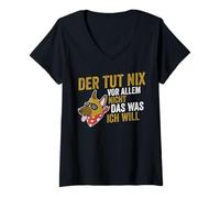 Womens Dog Malinois V-Neck T-Shirt