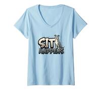 Women's Dog Owner Pit Bull Dog Training V-Neck T-Shirt