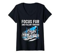 Womens Dog Training K9 Bond Obedience Schutzhund V-Neck T-Shirt