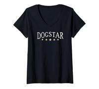 Womens Dogstar, for Dog whisperers and Dog Lovers V-Neck T-Shirt